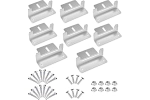 TRAMILY Solarmodul-Montagehalterungen, Dachmontage-Z-Halterung mit Muttern und Schrauben für Wohnmobile, Anhänger, Boote, Yachten,Wand- und andere Off-Grid-Installationen, Set mit 2 Einheiten(8 Stück)