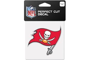 WinCraft Tampa Bay Buccaneers Aufkleber, 10,2 x 10,2 cm, perfekter Schnitt