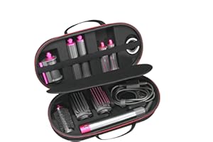 RLSOCO Twarde etui do Dyson Airwrap Complete Long/Complete Styler HS05 HS01 - Pasuje do 4 szt. długich beczek lub krótkich beczek - czarne (tylko etui, stylizator do włosów nie jest dołączony),