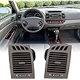 Jiawu Dashboard Side Air Vent, 1 Pair AC Air Vent Panel for Toyota Camry XV30 2001 to 2006, AC Outlet Cover Trim Replacement, Air Conditioner Vent Grille Panel, Car Interior Decoration