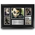 HWC Trading FR A3 Heath Ledger Joker Presents Printed Signed Autograph Picture for Movie Memorabilia Fans - A3 Framed