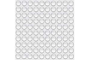 YAZANY 100Pcs Clear Rubber Feet, 6 * 2mm Self Adhesive Rubber Pads Sticky Dots, Non-Slip Cabinet Stoppers, for Furniture Drawer Doors Cutting Boards Small Appliances Electronic Products