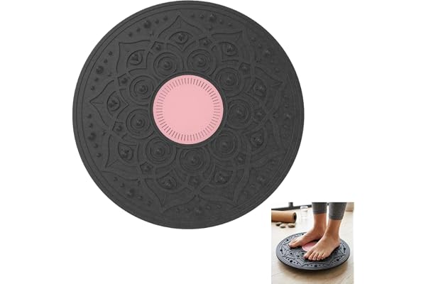 Balansbräda, vingla Ø 30 cm, balanstavla, rund, bärbara övningsutrustning, kontorsträningsutrustning, för hem, kontor och gym