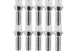 YICH Bulloni per Ruota 10 Pezzi Bulloni Ruota M14 x 1,5 35mm Bulloni Ruote Bullone Ruota Bulloni per Ruote per Cerchi in Alluminio per Ruote Auto