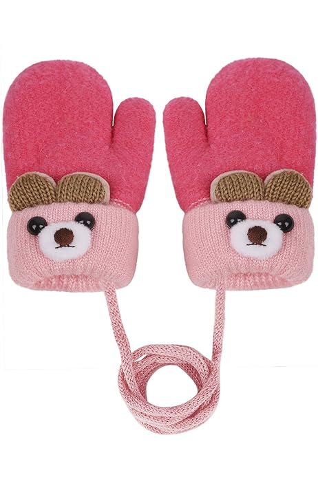 Moufles Tricotés Pour Enfants 0 à 3 Ans Gants D'Hiver Épais