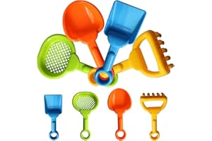 Gukasxi Juego de 8 Palas de Arena para niños, de plástico, para Playa, para Jugar al Aire Libre en Verano (Color Aleatorio)