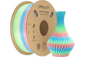 Creality Hyper Rainbow PLA Filament for Ender 3 V3 Plus, 3D Printer Filament Designed for High Speed 600mm/s, 1kg(2.2lbs)/Spool Gradient Rainbow PLA, Dimensional Accuracy ± 0.03 mm (Short Gradient)