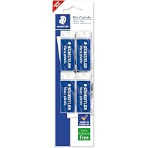 Gomma Cancellare Staedtler Mars Plastic - Bianca Senza Ftalati 526 50 BKD