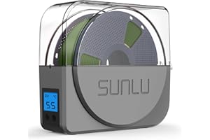 SUNLU Official Filament Dryer, 2025 Upgraded S1 Plus 3D Filament Dry Box, Reduce Filament Moisture, Compatible with Nylon PA ABS PETG PLA 3D Printer Filament 1.75/2.85/3.00mm, Storage Box, Grey