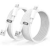 BSTOEM iPhone Charger Cable Fast Charging for Apple MFi Certified 1M+2M | USB-A to Lightning Cable for iPhone 14 13 12 11 Pro