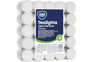 BISPOL 100 podgrzewaczy, białe, czas palenia 4 h, bez zapachu