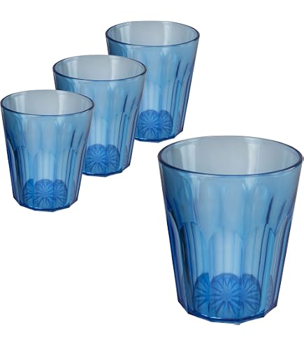 6er Set Acryl-Trinkgläser 400 Ml Bunt – Bruchfest, Leicht, BPA-frei, Spülmaschinengeeignet Bis 45°C, In Grün/Blau/Helblau – Ideal Für Camping, Garten, Kinder & Senioren – Echtglasoptik
