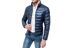 Evoga Piumino giubbotto Uomo 100 Grammi Autunno Inverno Casual Impermeabile bomber Antivento
