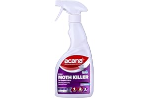 Acana Carpet & Fabric Freshener 500 Millilitre - Moth Killer Spray - Fresh Linen Fragrance - for Carpets, Rugs & Curtains - Non-Staining