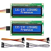 Freenove I2C IIC LCD 1602 Module (2 Pack), New Type TWI Serial 16x2 Display, Compatible with Arduino Raspberry Pi Pico ESP32 