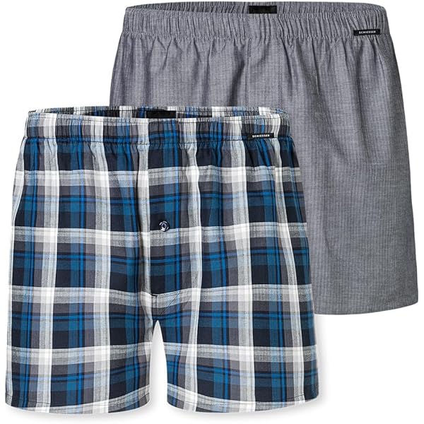 6er Pack Boxershorts Für Herren „Basic 100 % Baumwolle Hoher Schnitt Unterwaesche Weich Maenner Unterhosen Mit Eingriff 6 Set 9251 18502