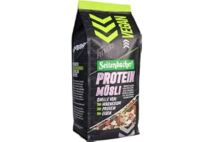Seitenbacher Protein müsli vegansk I 5 proteinkällor I 30% protein I fiberrik I (1 x 454 g)