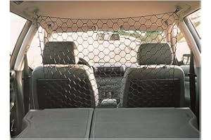 TRIXIE Filet pour voiture pour chiens - empêche de grimper sur les sièges avant - diverses possibilités de fixation - 120 x 100 cm - polypropylène - noir - 1312