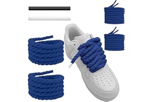 UamGlsob Lacci Corda Per Air Force 1 Sneaker, 10mm/15mm Spessi Larghi, Lacci per Scarpe in Cotone Robusto, Stringhe Grossi da Corsa Sportive, Rope Laces