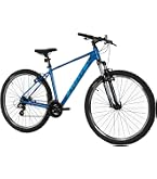 VTT BIKESTAR 29 Pouces – Cadre Aluminium 17/19 Pouces – Freins à Disque – 21 Vitesses Shimano – Fourche Suspendue 90 Mm – Poids 18,5 Kg – Pour Hauteur 162-190 Cm