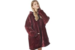 Felicigeely Wearable Blanket Sweatshirt Oversized Blanket Hoodie Gift for Adults Men Women Teens Friends