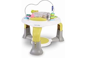 Red Kite Baby Go Round Entertainer (Spot) - 360 Degree Padded Seat with Spring Jumping Base and Interactive Toys