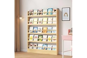 JFOZDM Estanterias para Libros, Libreria Estanteria, Biblioteca Infantil, Mueble Estanteria, Antivuelco/Ahorro de Espacio/fácil de Montar, Estanteria Detrás Puerta para Salon/Dormitorio/Oficina