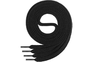 Di Ficchiano Schnürsenkel flach ø 7 mm I Sehr reißfeste Premium Schuhbänder aus 100% Baumwolle ideal für Sneaker Sportschuhe Freizeitschuhe Lederschuhe UVM I Shoe-Laces Längen 45-200cm cm