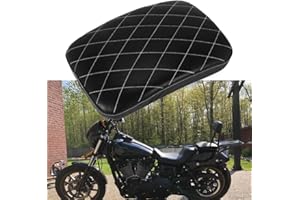 Dasing Motorcycle Pillion Seat Pad Universal Motorrad Kissen mit 8 Saugnäpfen Motorrad ZubehöR Becher Sitz Hinten Beifahrer Kissen für Softail Touring XL 883 1200