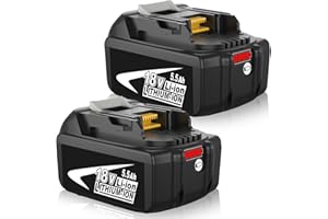 IBANTI 2X 18V 5,5Ah Remplacement pour Makita Batterie BL1860B BL1850 BL1860 BL1850B BL1840B BL1840 BL1830B 194205-3 194309-1 194204-5 196399-0