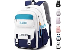 KESUDE Schulrucksack Mädchen Teenager Rucksack Schule, Schultasche Jungen Multi-Tasche Wasserdicht Schulranzen Rucksack Daypacks Groß Backpack für Mädchen Damen School Bag