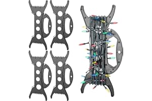 PURPLE STAR 4 Stück 30CM Kabelwickler aus Kunststoff - Weihnachts-Lichthalter - Kabelrolle - Kabel-Manager als Organizer für Lichterketten, Seile, Bänder und Drähte