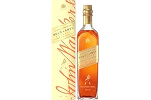 ‎JOHNNIE WALKER Johnnie Walker Gold Label Blended Scotch Whisky, Geschenkidee zu Weihnachten, Schottischer Genuß, aus den vier Ecken Schottlands direkt ins Glas, 40% vol, 700ml Einzelflasche