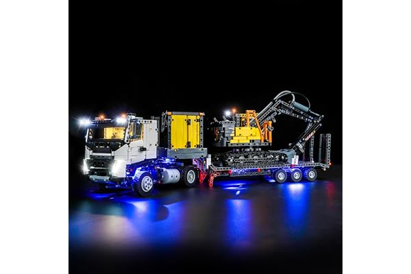 Kit d'éclairage LED, éclairage décoratif, compatible avec le camion Lego Volvo FMX 42175 Technic et l'excavatrice électrique EC230 (non inclus)