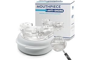 TESEU Anti Snoring Mouthpiece: Anti Snoring Devices Mouth Guard - Sleep Apnea Mouth Guard - Snoring Mouth Guard - Snoring Aids for Men Women - Anti Snore Mouth Guard - White