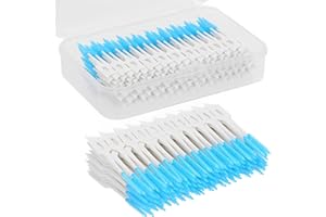 MORJCG 160 Pcs Interdental Brushes, Interdental Sticks, Interdental Brush, Dual-Use Interdental Brushes, Portable Silicone Tooth Floss Dental Picks, Cleaning Oral Care Tool, for Braces Oral Cleaning