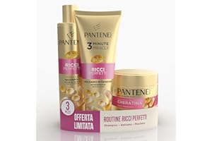 Pantene Pro-V Cudowne kręcone włosy idealny zestaw prezentowy: 1 x szampon 250 ml, 1 x intensywna odżywka 200 ml, 1 x maska 300 ml, zamienia buntownicze loki w luumiate i elastyczne loki