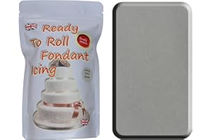 SIMPLY HEAVEN PASTE Simply Heaven Regalice ready to roll Fondant Sugarpaste Icing 240g (Gluten free) (Grey/Silver)