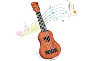 Befunsol Gitarre Ukulele Kinder Spielzeug ab 3 Jahre, Kindergitarre Musikinstrumente Kinder ab 3 4 5 Jahre Mädchen und Junge, Geschenk Mädchen Junge 3 4 5 6 7 Jahre