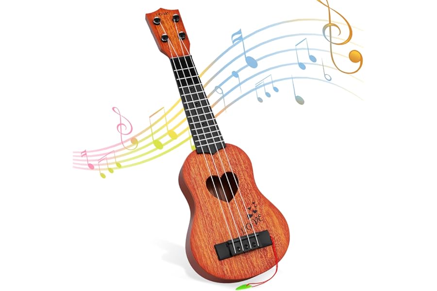 Ukulele Kids Guitar Toy, Kids Musical Instruments Toddler Guitar Toys for 3 Year Old Boys Girls, 3 4 5 6 Year Old Girl Boy Gifts