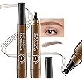 Liquid Eyebrow Pen - Waterproof Eyebrow Microblading Pen, Long-Lasting Eyebrow Tattoo Pen, Eyebrow Color Makeup Micro 4 Point Brow Pencil, Lift and Snatch Brow Tint Pen, Natural Eyebrow Light Brown