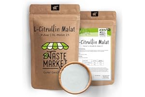 ‎TASTE MARKET GUTER GESCHMACK 2 kg L - Citrullin Malat | GRÖSSENAUSWAHL | Aminosäure | 2:1 Verhältnis | Fitness & Bodybuilding | Pulver
