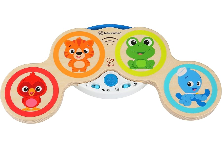 Baby Einstein Magic Touch Wooden Drum Musical Toy, Ages 6 months+