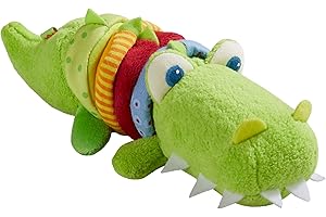 HABA 304759 – figurka z motywem krokodyla, zabawka dziecięca z materiału z silnikiem ratowniczym, zabawka od 6 miesięcy