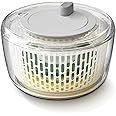Joseph Joseph Multi-Prep 4-Piece Salad Making Set, Multi-Coloured, salad spinner, spiral cutter, slicer and grater, compact storage, Silver, 2