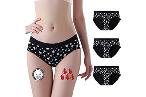 FOTOOL Girls Menstrual Period Pants Tonåring Menstruella Absorberande Trosor Bomull Trosor för trosor Menstruationscykel Kvinnor 8–18 år