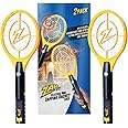 ZAP IT! Bug Zapper Twin Pack - Rechargeable Mosquito, Fly Killer and Bug Zapper Racket - 4,000 Volt - USB Charging, Super-Bright LED Light to Zap in The Dark - Safe to Touch (Mini, 2 pack)