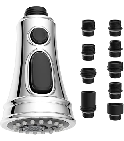 Ricambio Rubinetto Lavello Cucina Testa Rubinetto Cucina Sostitutiva | 2 Modalità, Doccetta A Spruzzo, Attacco 1/2 Testa Estraibile Cucina