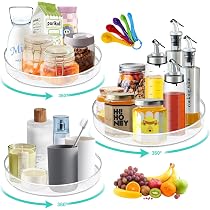2x Drehteller 23,5cm Für Kühlschrank & Küche - 360° Drehbare Organizer
