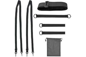 IRENWARL 5 Pcs Wind Safety Secure Straps for Securing Parasol, 2.5*100cm Parasol Wind Proof Straps, Adjustable Securing Nylon Tie Strap, Windproof Tie Downs, for Umbrellas Sunshade, with 15*20cm Storage Bag